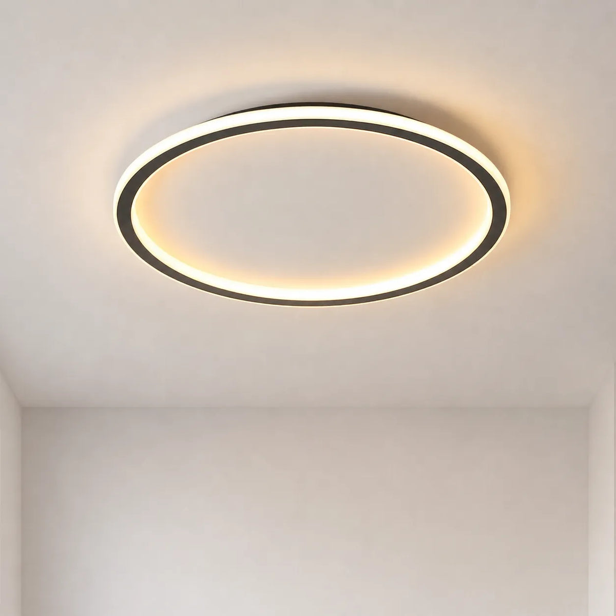 Round Scandinavian LED Ceiling Lamp with Remote Control