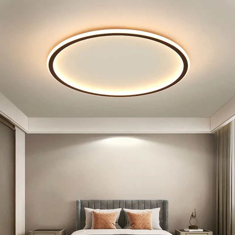 Round Scandinavian LED Ceiling Light Fixture