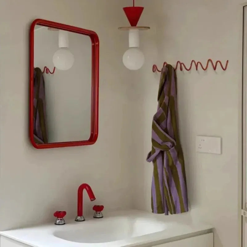 Scandinavian Metal Wall Coat Rack with 3 Hooks