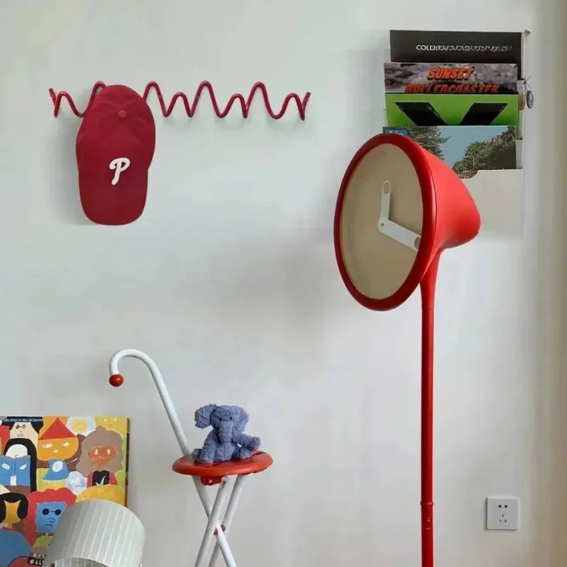 Scandinavian Metal Wall Coat Rack with 3 Hooks