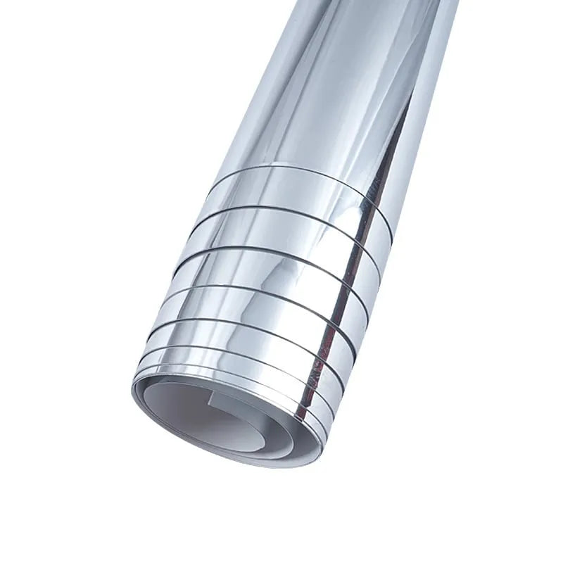Self-Adhesive Shatterproof Mirror Film with Trimmable Design