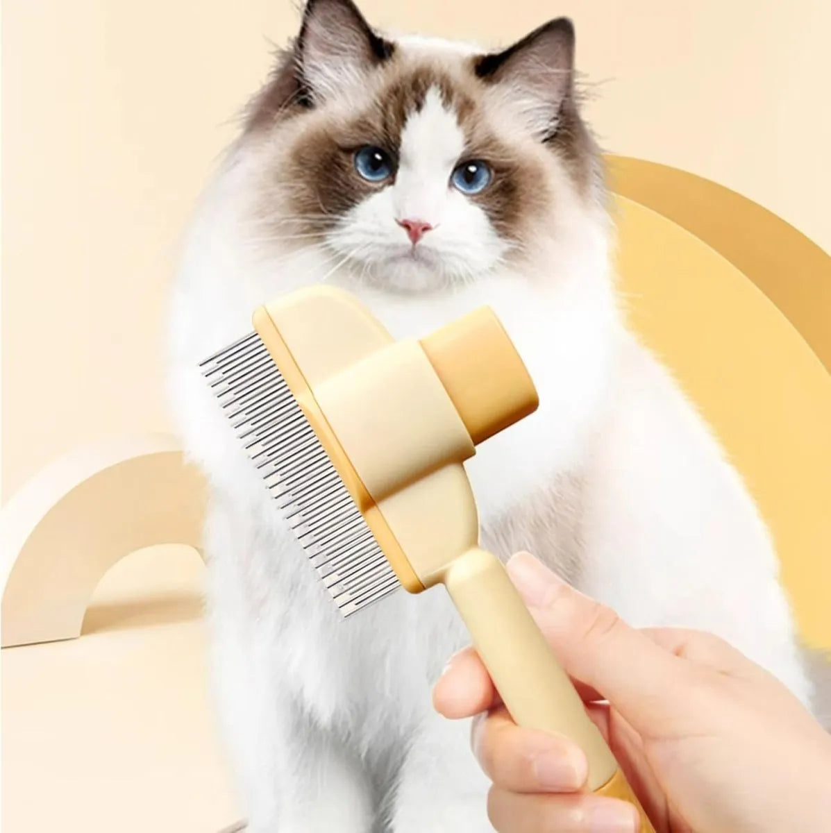 Self-Cleaning Grooming Comb for Dogs and Cats