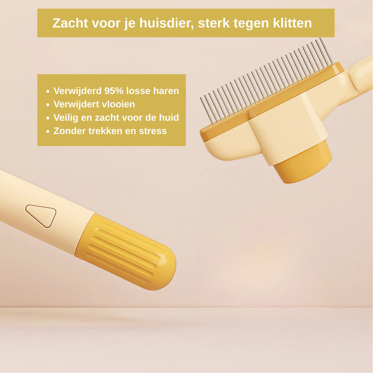 Self-Cleaning Grooming Comb for Dogs and Cats