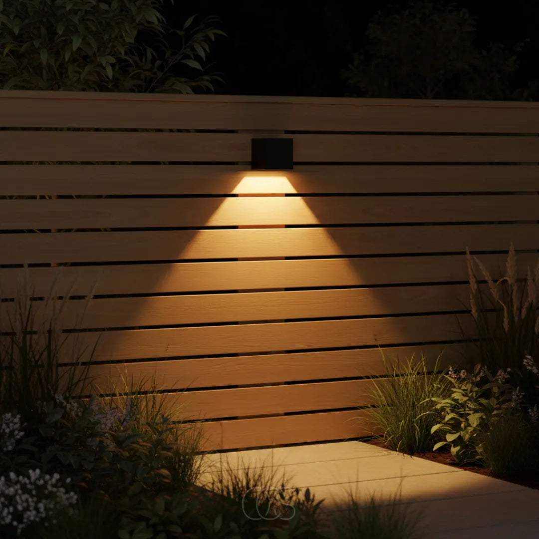 Solar LED Outdoor Wall Light with Dusk-to-Dawn Sensor