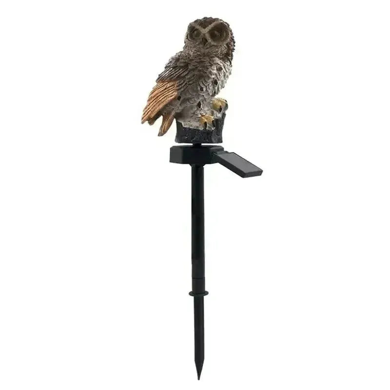 Solar Owl Garden Stake Light with Warm White LED