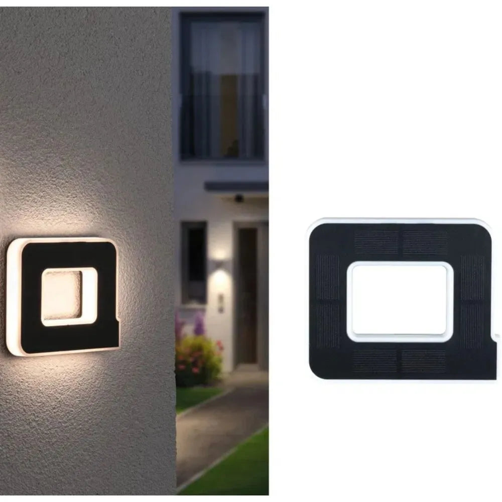Solar Powered LED House Number Sign with Dusk Sensor