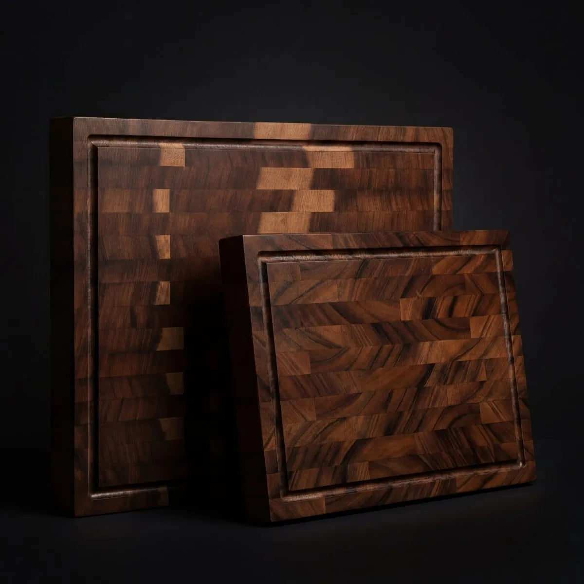 Solid Walnut Cutting Board with Knife-Friendly Surface
