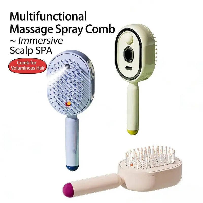 Spray Air-Cushion Massage Hair Comb with Mist Function