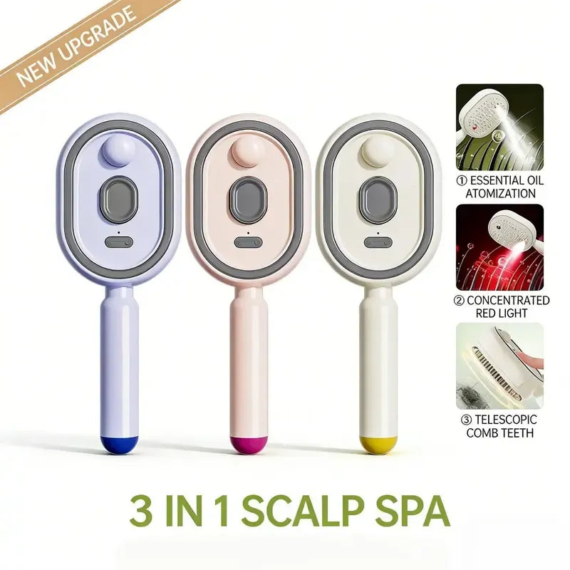 Spray Air-Cushion Massage Hair Comb with Mist Function