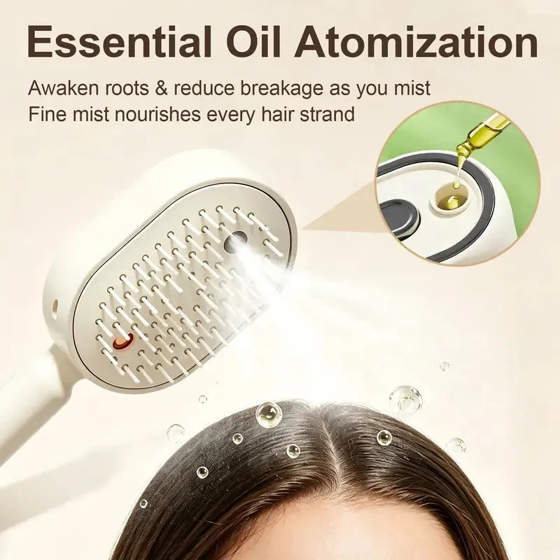 Spray Air-Cushion Massage Hair Comb with Mist Function