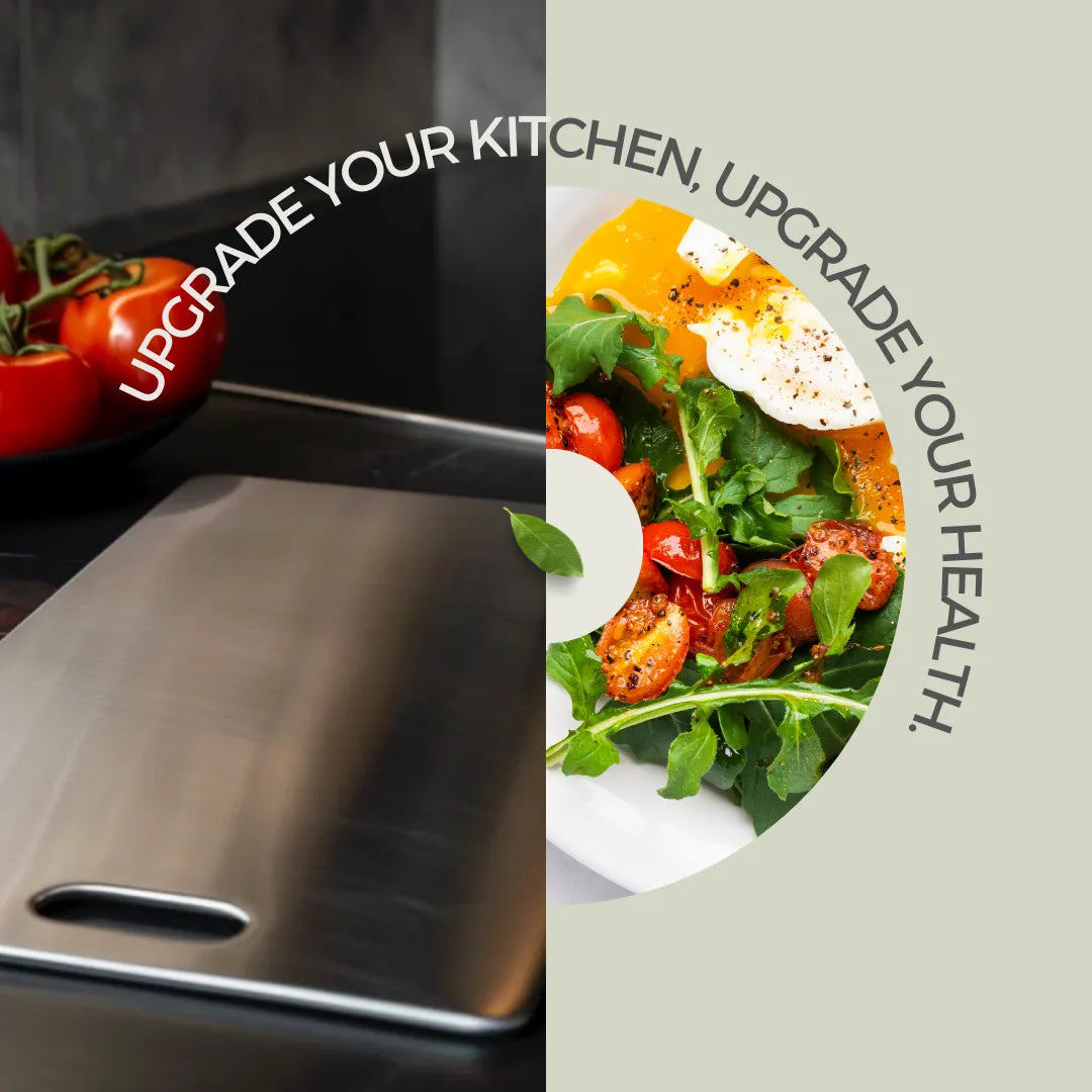 Stainless Steel Professional Cutting Board with Non-Slip Edges