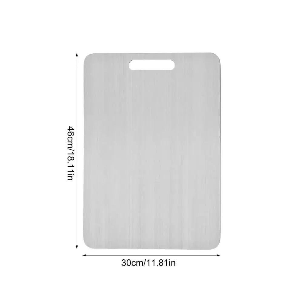 Stainless Steel Professional Cutting Board with Non-Slip Edges