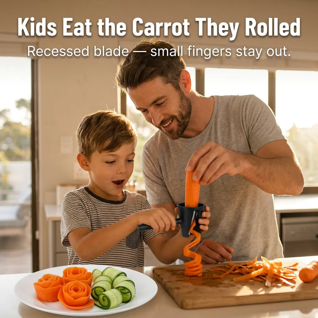 Stainless Steel Vegetable Rose Curler and Peeler Tool