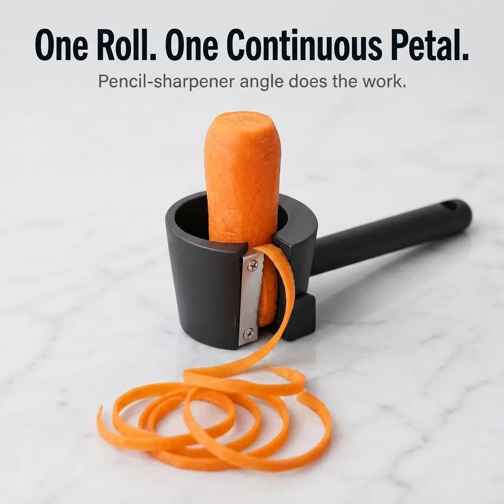 Stainless Steel Vegetable Rose Curler and Peeler Tool