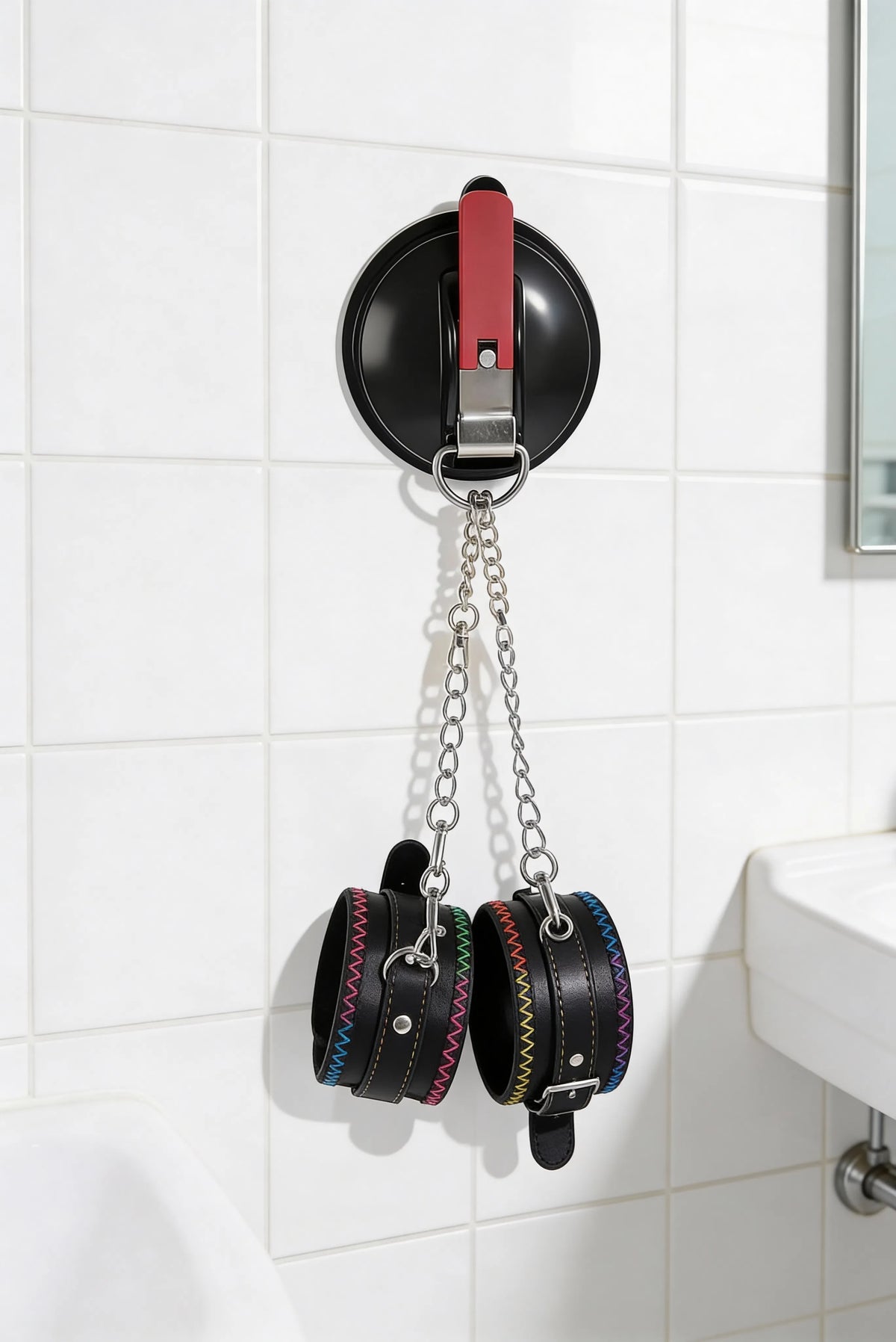 Suction Cup Wrist Cuffs for Shower Play