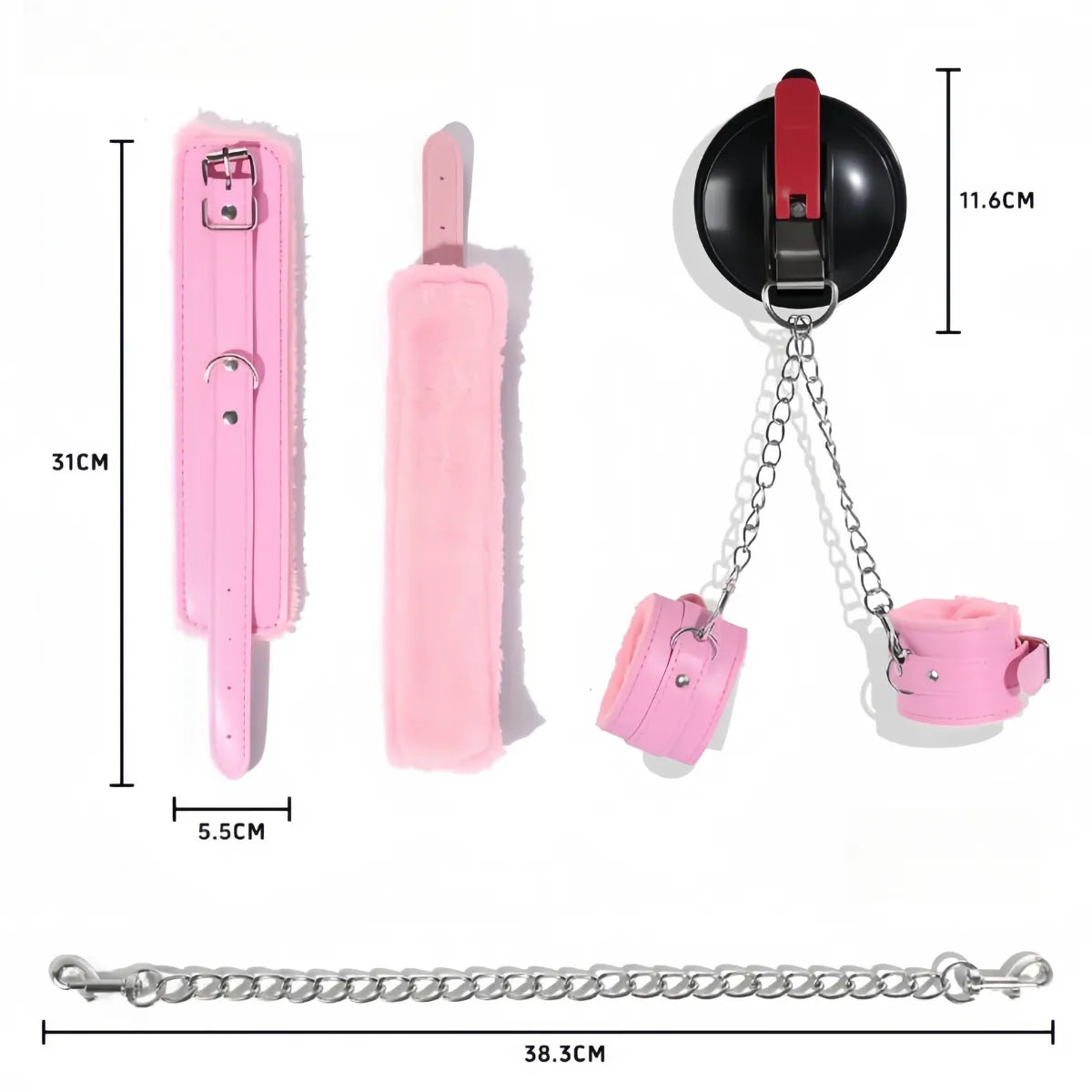 Suction Cup Wrist Cuffs for Shower Play