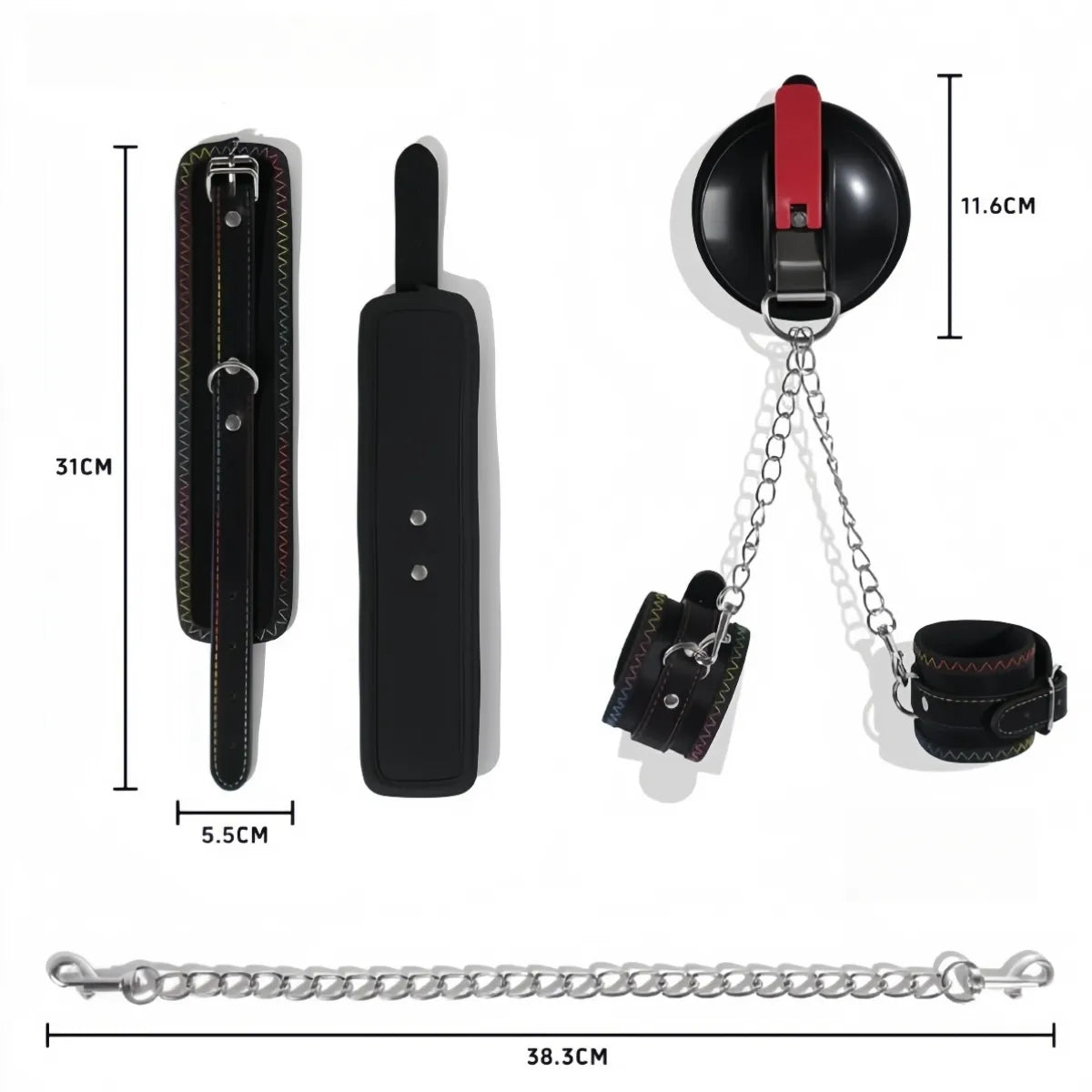 Suction Cup Wrist Cuffs for Shower Play