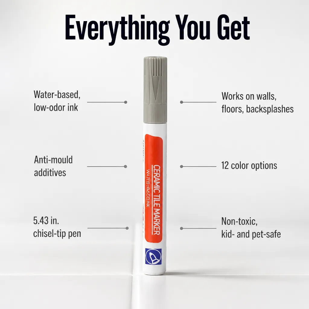Tile Grout Repair Pen for Instant Restoration