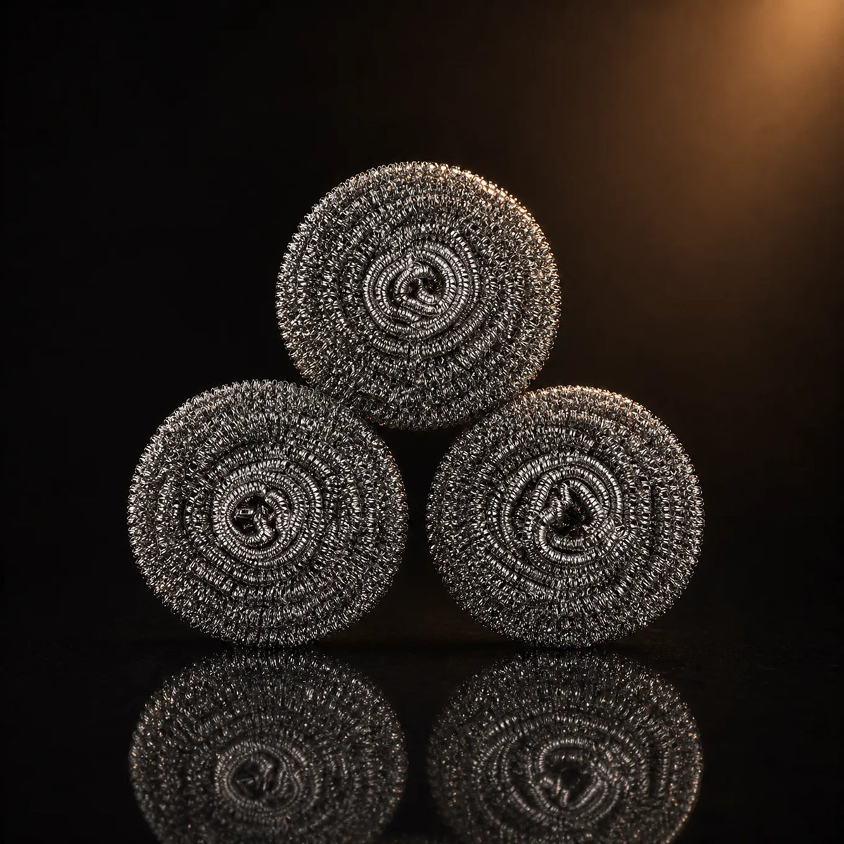 Titanium Pan Cleaning Coils Set with Rustproof Wire
