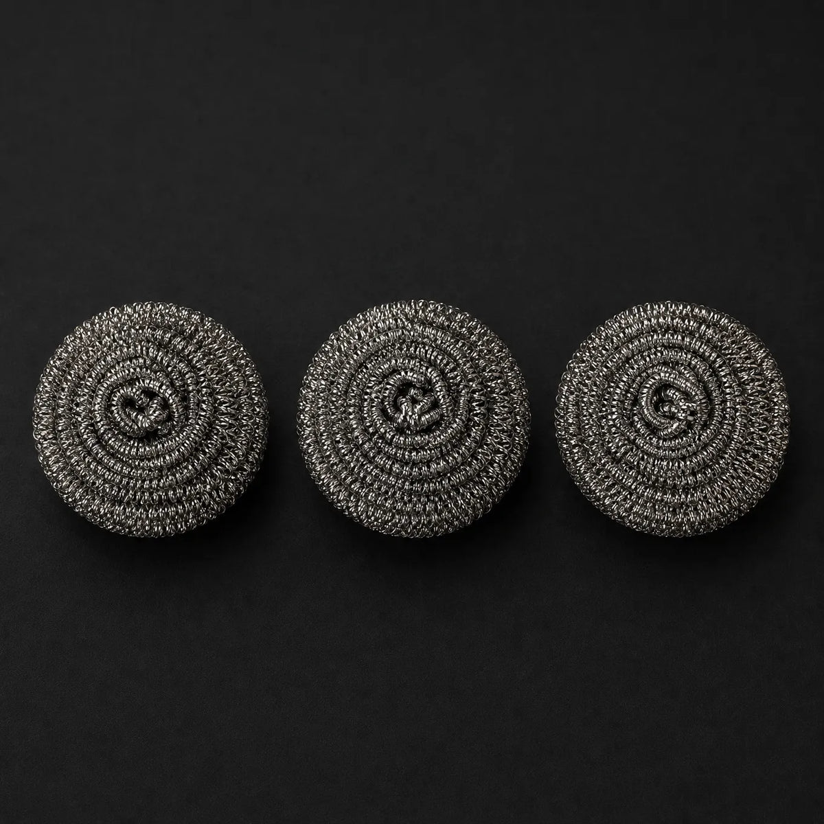 Titanium Pan Cleaning Coils Set with Rustproof Wire