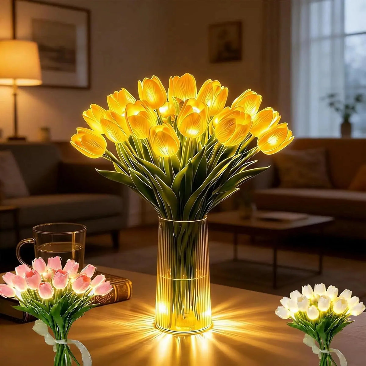 Tulip LED Flower Lamp with Ambient Light