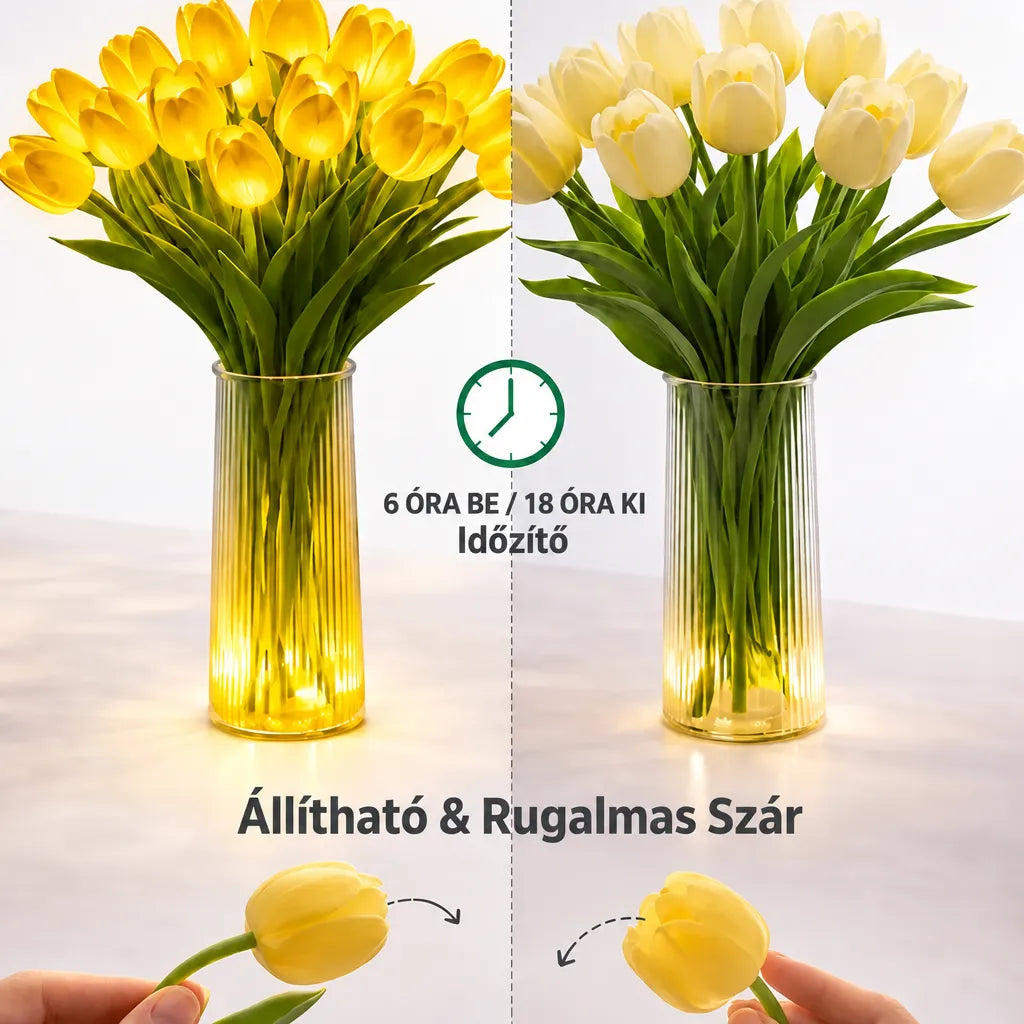 Tulip LED Flower Lamp with Ambient Light