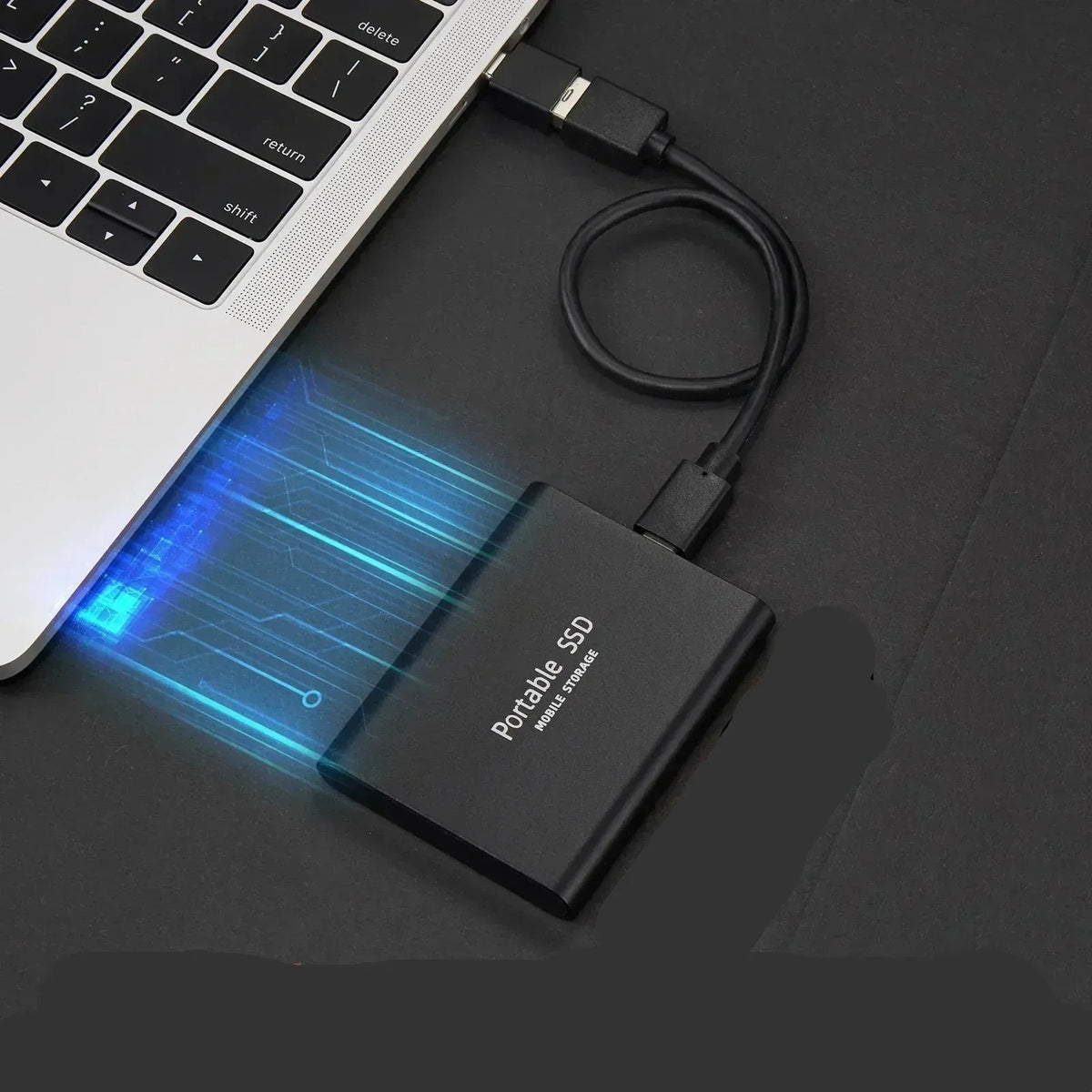 Ultra-Fast External SSD Drive with Aluminum Housing