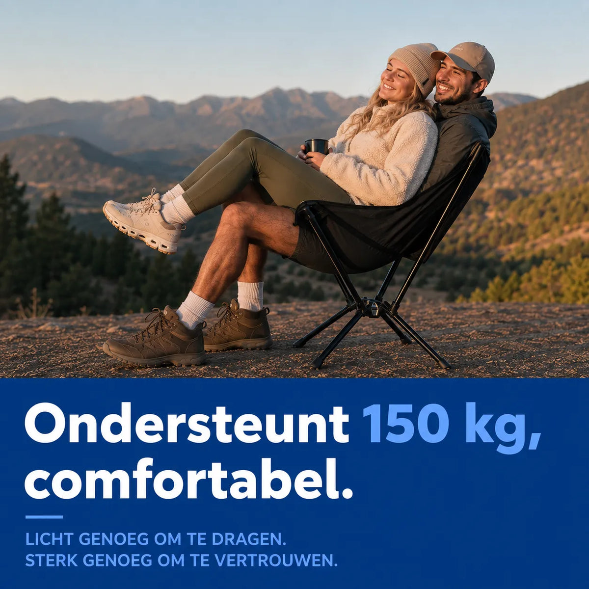 Ultralight Folding Camping Chair with Hammock-Style Seat