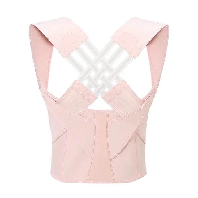 Unisex Adjustable Posture Corrector Brace with Elastic Straps