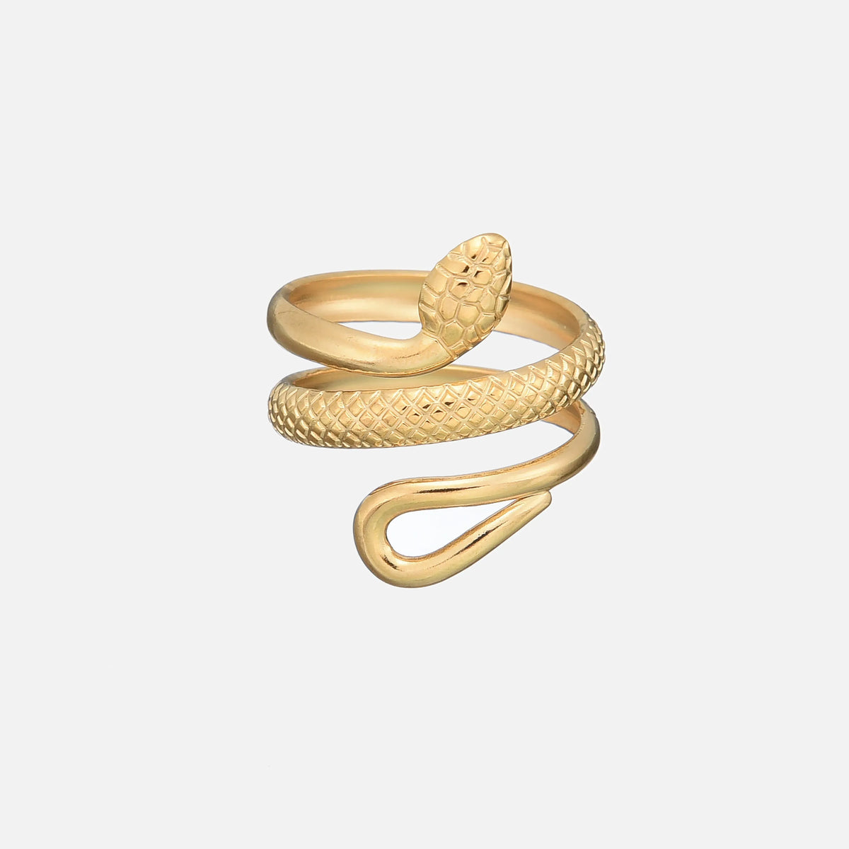 Unisex Elaborate Adjustable Snake Ring