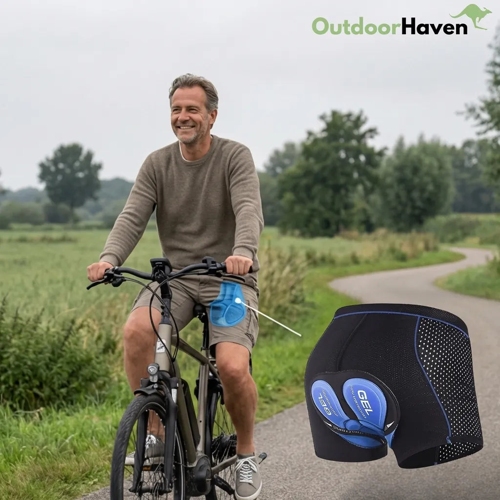 Unisex Gel-Padded Cycling Underwear Shorts