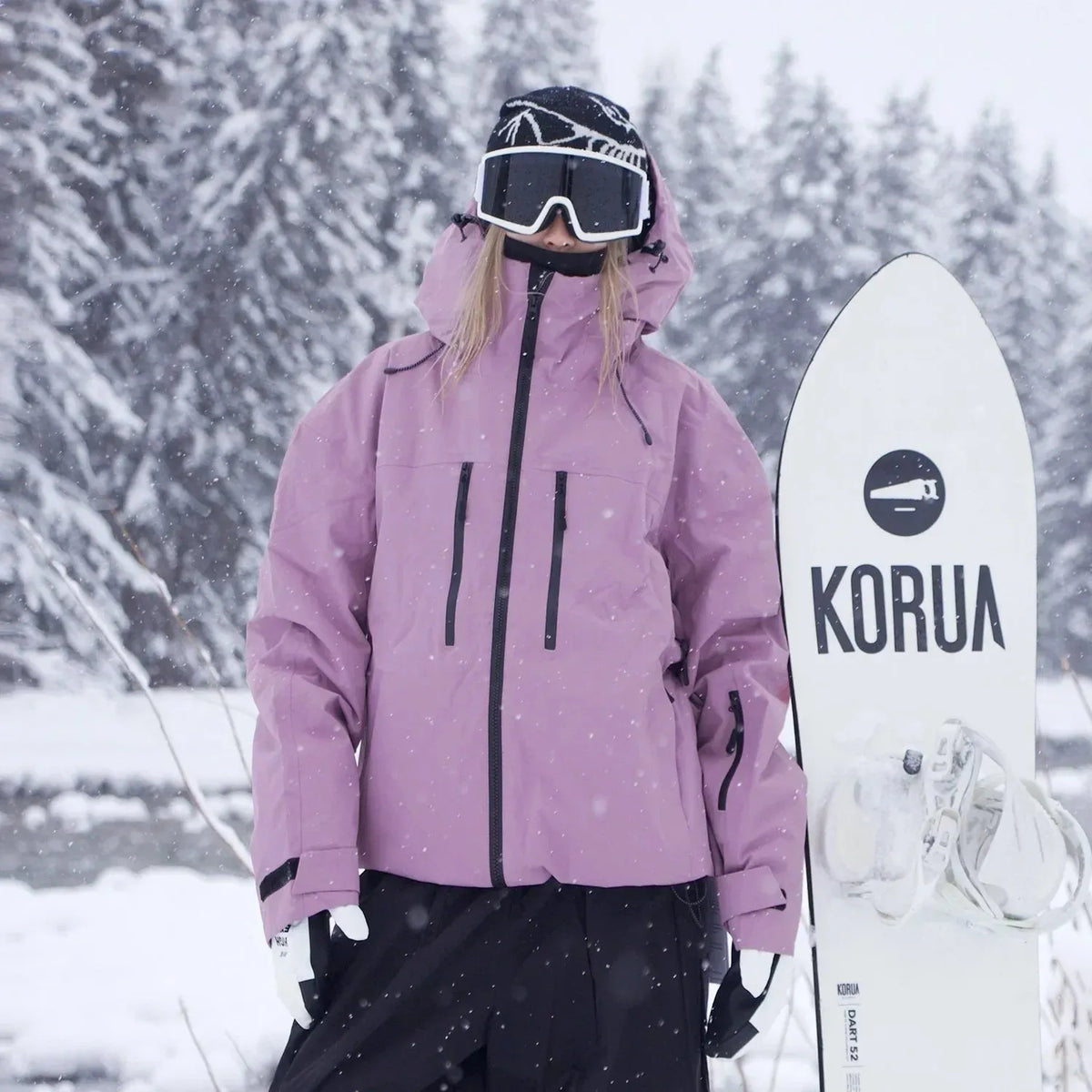 Unisex Hooded Ski Jacket for Snowboarding and Winter Sports