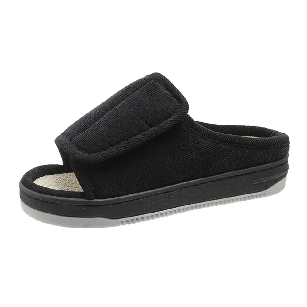 Unisex Open-Toe Slippers with Adjustable Strap