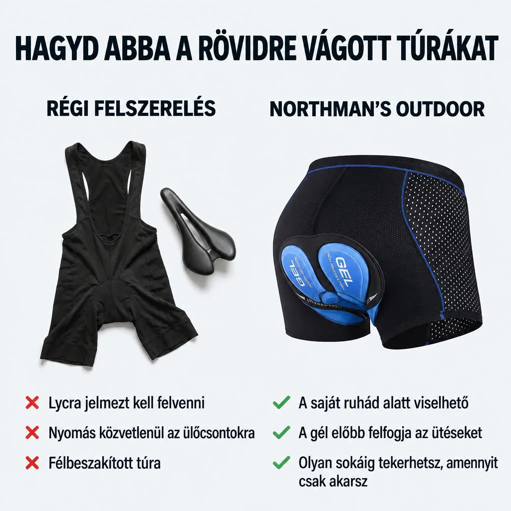 Unisex Padded Cycling Underwear with 5D Gel Cushion