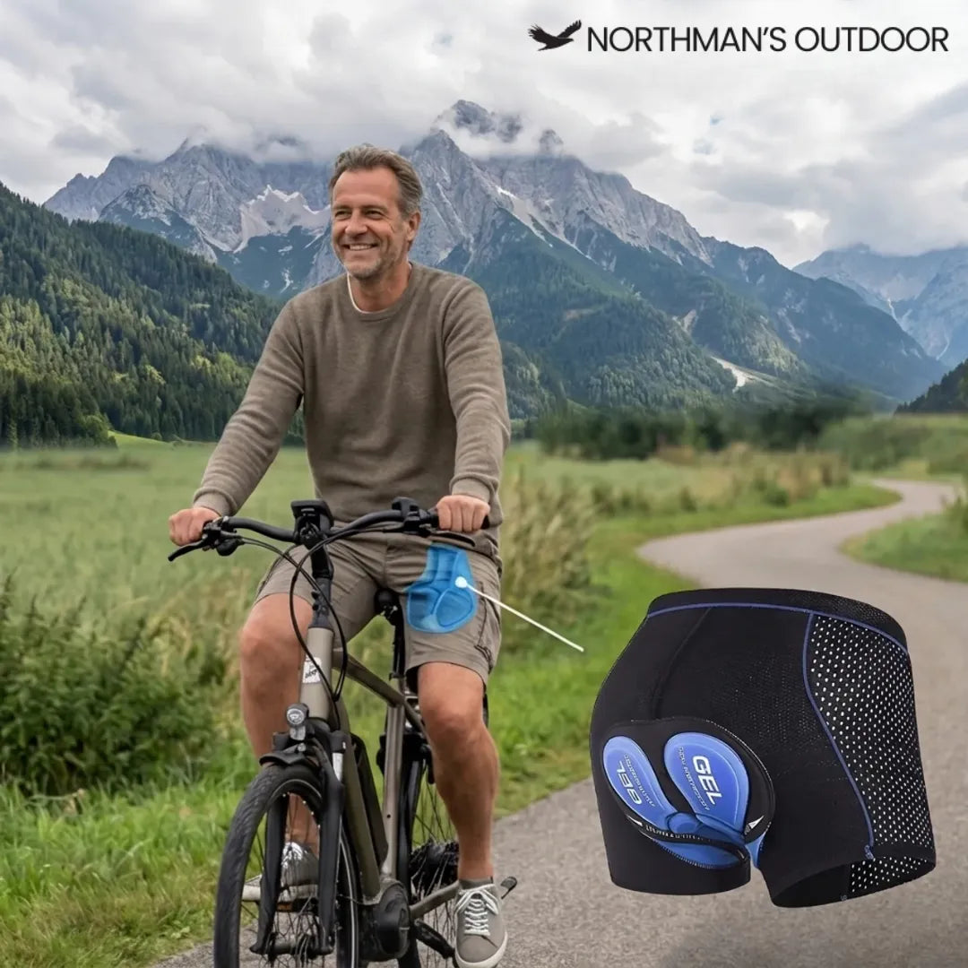 Unisex Padded Cycling Underwear with 5D Gel Cushion