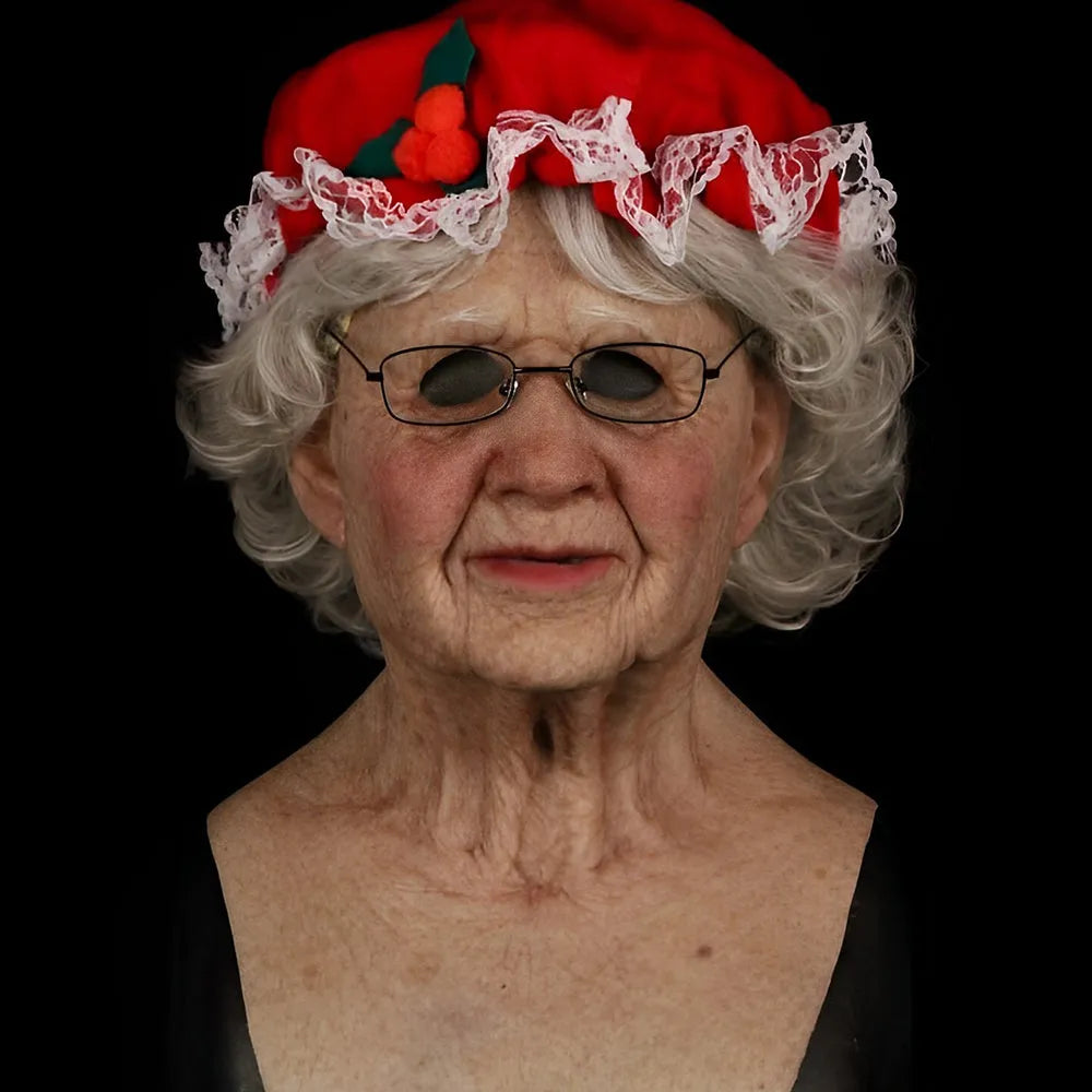 Unisex Realistic Full-Face Mask with Movable Mouth