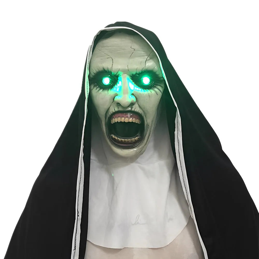 Unisex Realistic Full-Face Mask with Movable Mouth