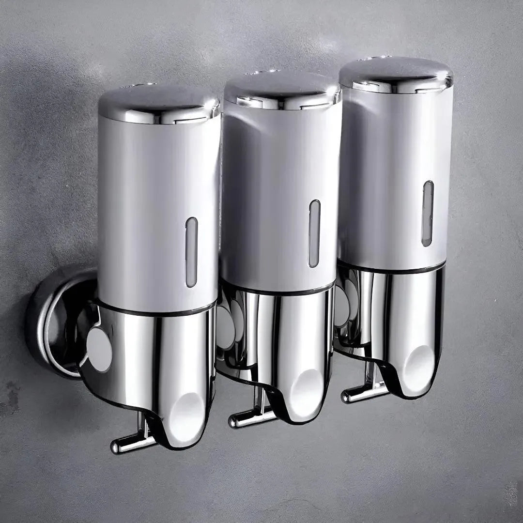 Wall-Mounted Brass Soap Dispenser for Bathroom and Kitchen