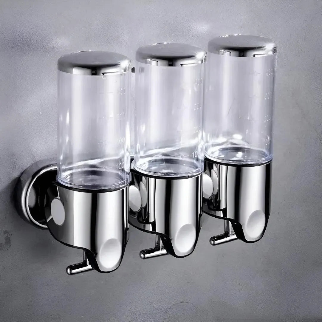 Wall-Mounted Brass Soap Dispenser for Bathroom and Kitchen