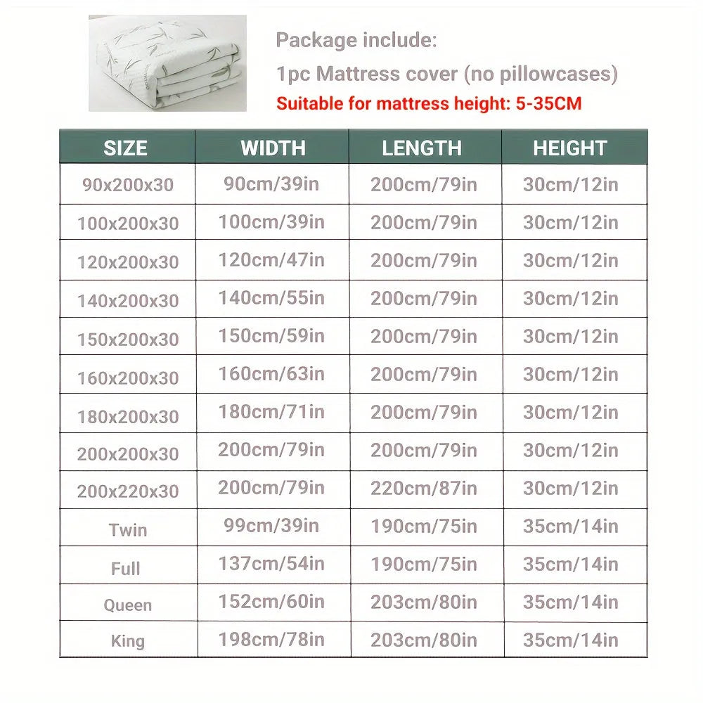 Waterproof Mattress Protector with Cooling 3D Air Layer