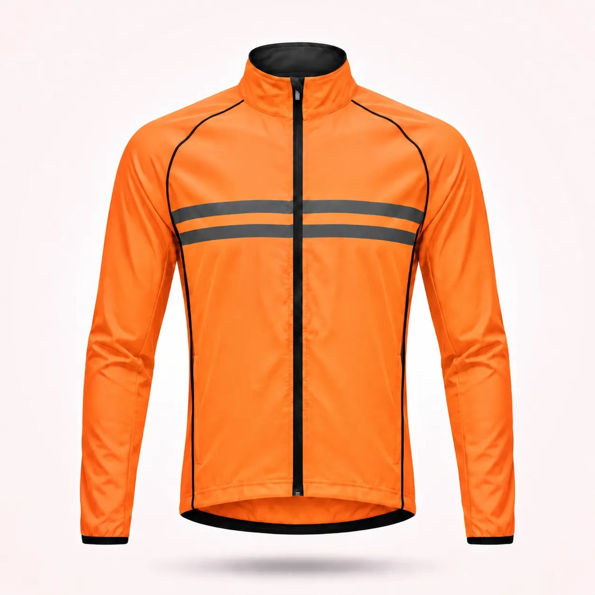 Waterproof Windproof Breathable Cycling Jacket with Reflective Strips