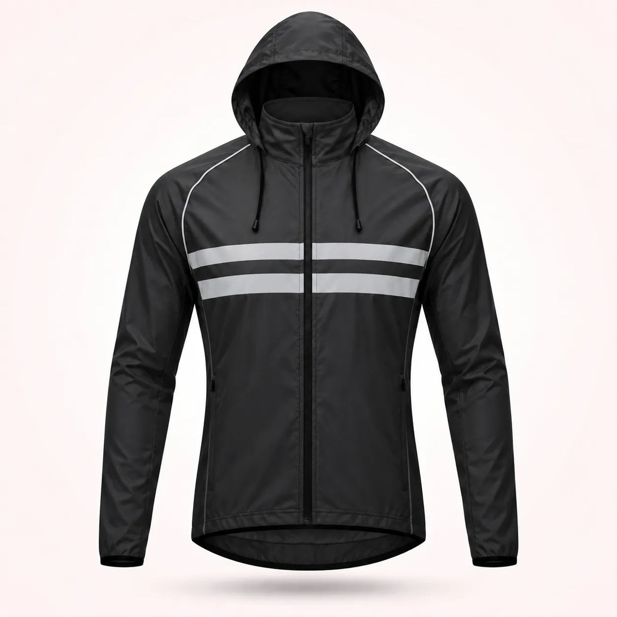 Waterproof Windproof Breathable Cycling Jacket with Reflective Strips