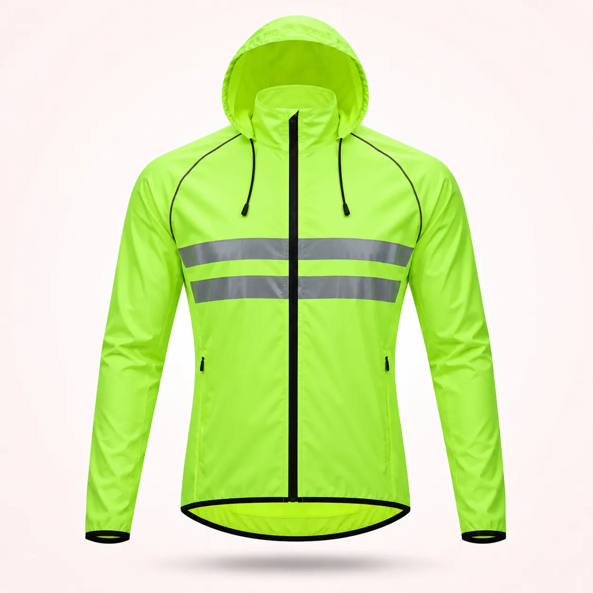 Waterproof Windproof Breathable Cycling Jacket with Reflective Strips