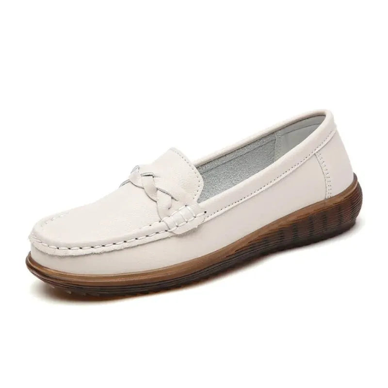 Wide-Fit Slip-On Loafers with Arch Support