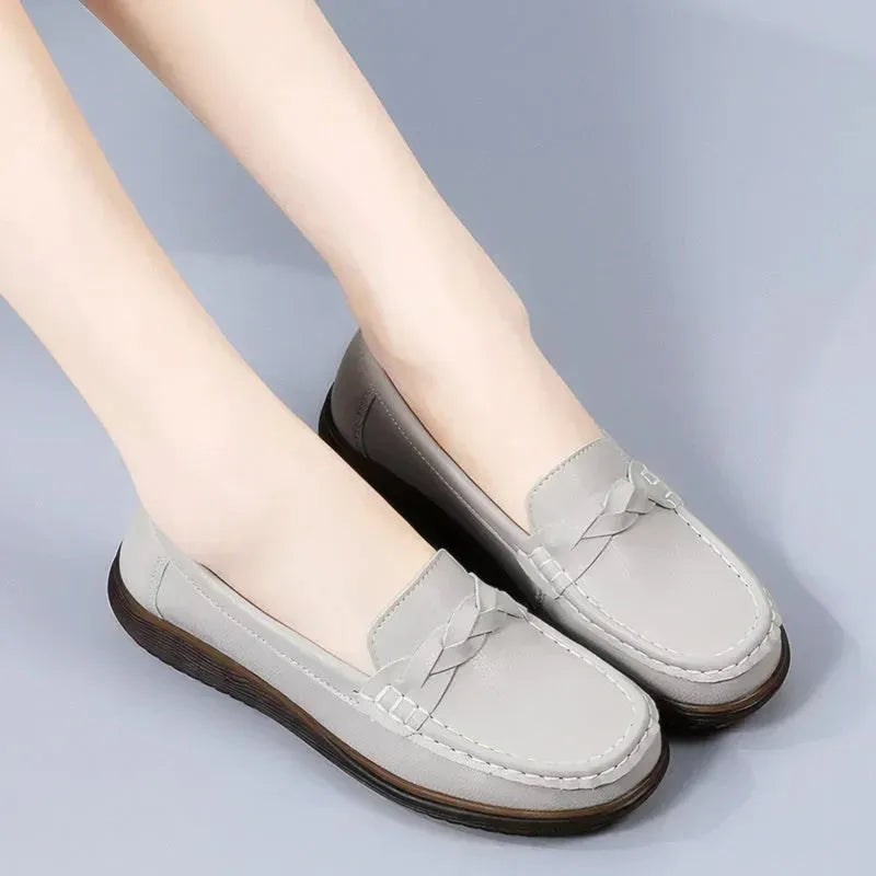 Wide-Fit Slip-On Loafers with Arch Support