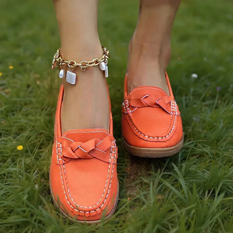 Wide-Fit Slip-On Loafers with Arch Support
