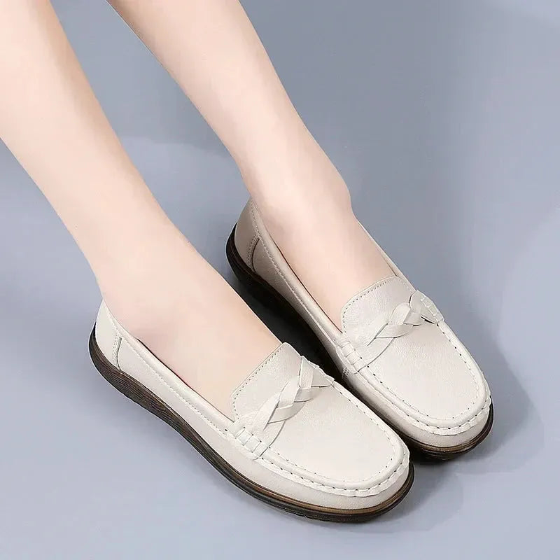Wide-Fit Slip-On Loafers with Arch Support