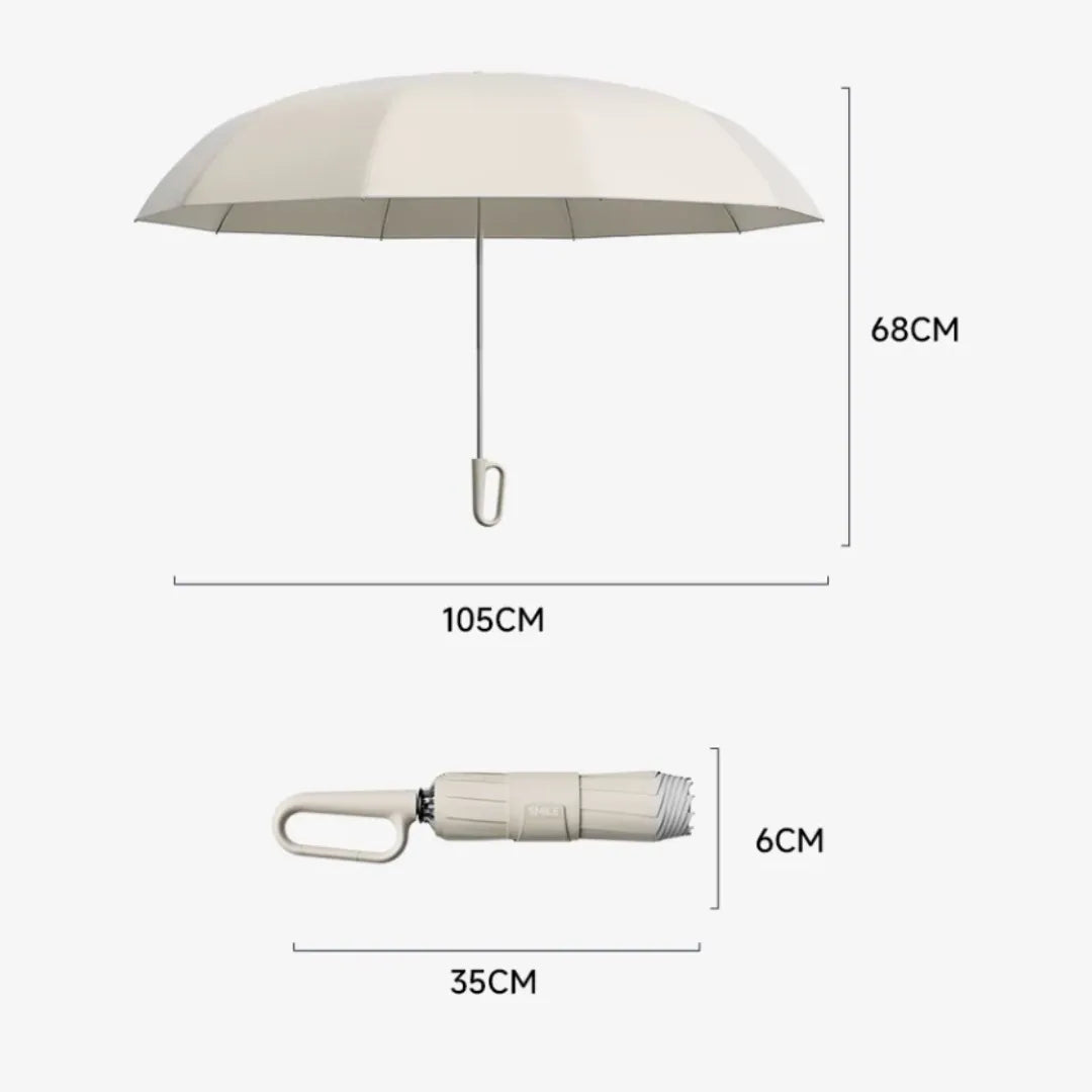 Windproof Automatic Folding Umbrella with Stormproof Canopy