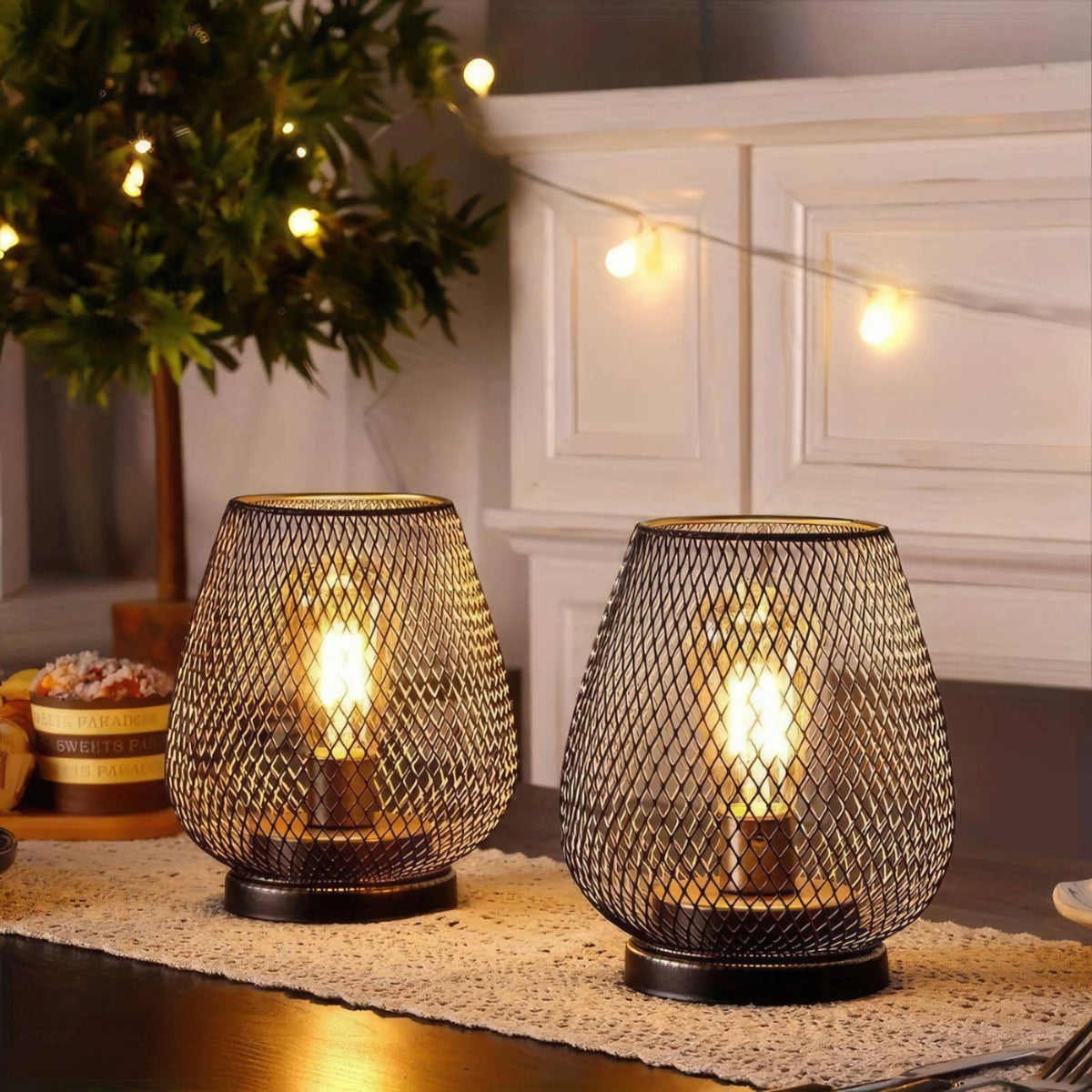 Wireless LED Lantern with Adjustable Brightness