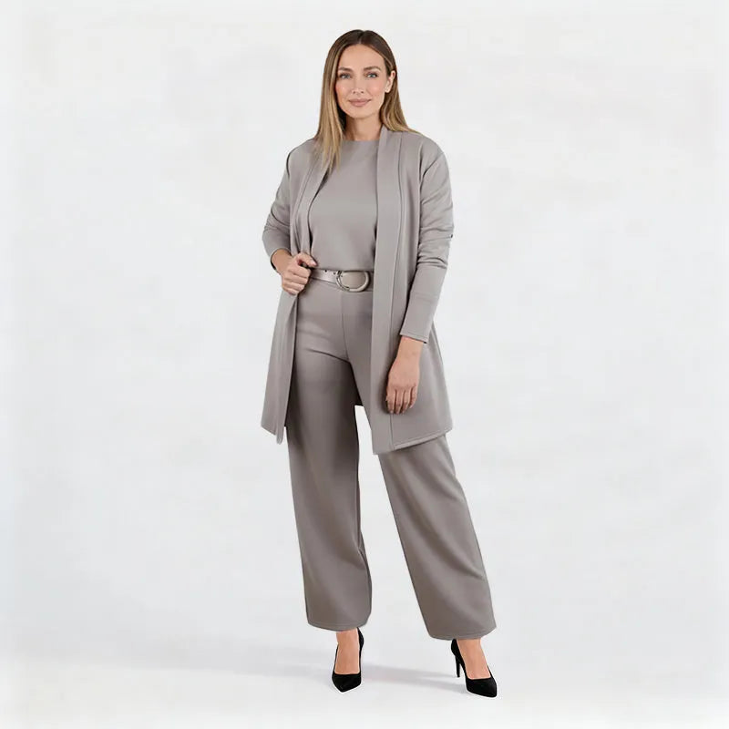 Women's 3-Piece Cardigan Top and Pants Set